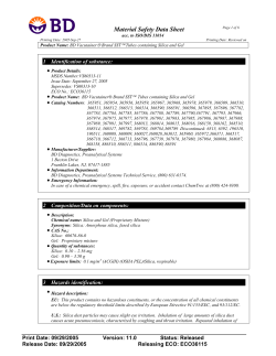 Material Safety Data Sheet