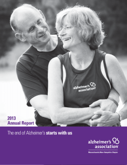 The end of Alzheimer`s starts with us