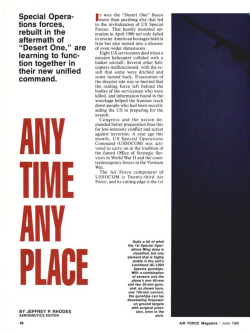 Desert One - Air Force Magazine