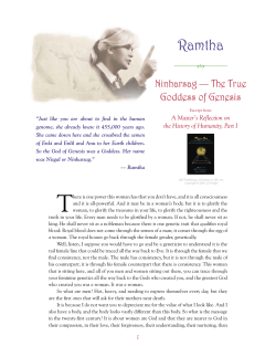 Ninharsag - Ramtha`s School of Enlightenment