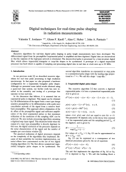 Digital techniques for real-time pulse shaping in