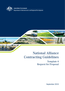 National Alliance Contracting Guidelines - Template 4