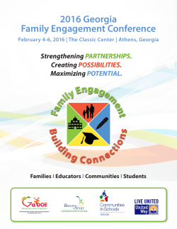 2016 Georgia Family Engagement Conference