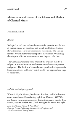 Frederick Kraenzel - Janus Head: Journal of Interdisciplinary