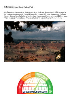 Sitename:-Grand Canyon National Park Site Description: