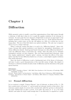 Diffraction theory (updated: fixed some errors)