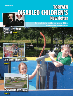 DisableD ChilDren`s - Torfaen Family Information Service