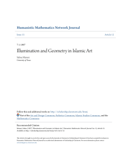 Illumination and Geometry in Islamic Art