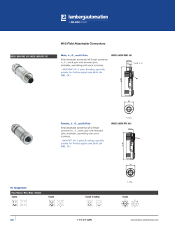 M12 Field Attachable Connectors