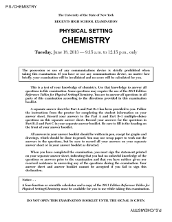 physical setting chemistry
