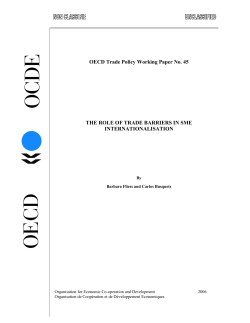OECD Trade Policy Working Paper No. 45 THE ROLE
