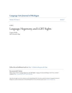 Language, Hegemony, and LGBT Rights