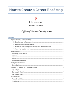 How to Create a Career Roadmap