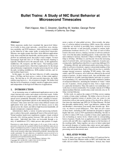 Bullet Trains: A Study of NIC Burst Behavior at