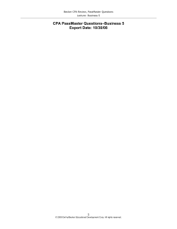 Business 5 PassMaste..