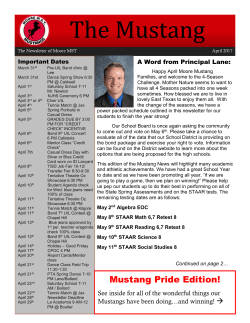 Newsletter - Tyler ISD