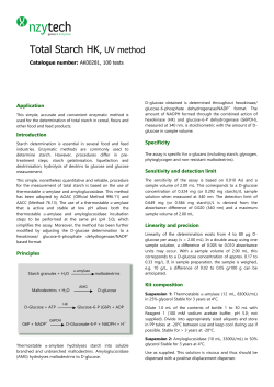 Total Starch HK, UV method