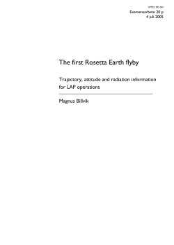 The first Rosetta Earth flyby