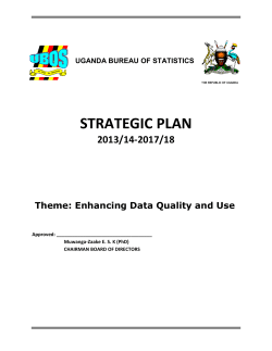 The Strategic Plan Document 2013/14 &ndash; 2017/18