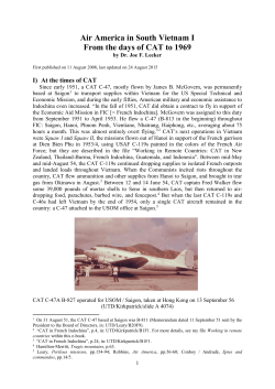 Air America in South Vietnam I &ndash; from the days of CAT to 1969