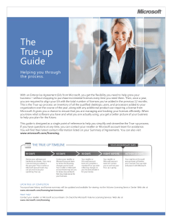 The True-up Guide - Center