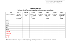 Objective : To recognise and spell the suffixes `ible` and `able`