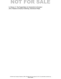 Introduction to Evolution