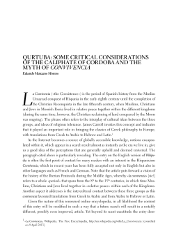 qurtuba: some critical considerations of the caliphate of cordoba and