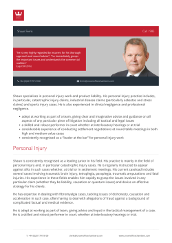 CV - Crown Office Chambers