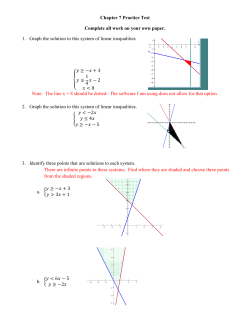 Chapter 7 Practice Test Complete all work on your