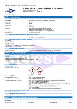 SODIUM DIMETHYLDITHIOCARBAMATE, 40% in water