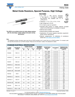 ROX Datasheet