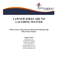 lawyer jokes are no laughing matter