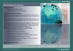 Active Listening - Real Partners CIC Home Page