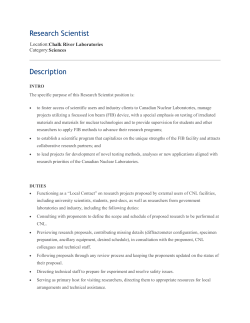 Research Scientist Description