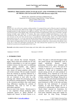 Full text - Annals. Food Science and Technology