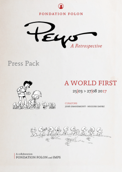 Press Pack - Fondation Folon