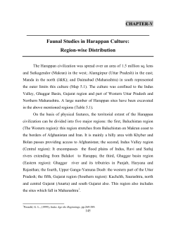 Faunal Studies in Harappan Culture: Region-wise