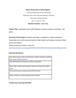 Cooperation and Conflict Between Americans and Settlers