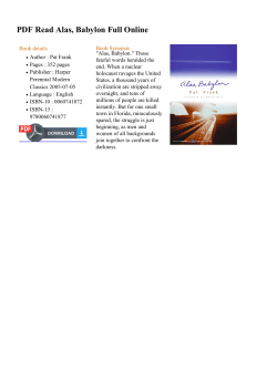 PDF Read Alas, Babylon Full Online