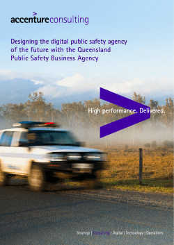 Designing the Digital Public Safety Agency