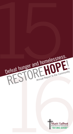 2015-2016 Annual Report to the Community