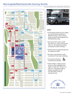 Morningside/Manhattanville Evening Shuttle