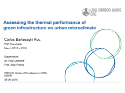 Assessing the thermal performance of green