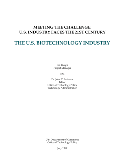 the us biotechnology industry
