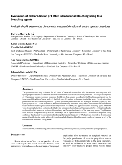 Evaluation of extraradicular pH after intracoronal bleaching