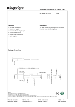 2mmx5mm RECTANGULAR SOLID LAMP Features