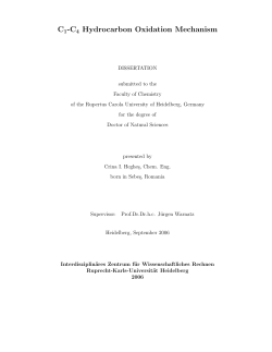 C1-C4 Hydrocarbon Oxidation Mechanism