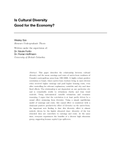 Is Cultural Diversity Good for the Economy?