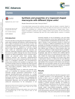Synthesis and properties of a trapezoid shaped